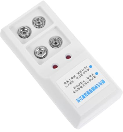 DIYEAH Caricabatteria Per Batterie Ricaricabili Da Volt Tecnologia Agli Ioni Di Litio e Nichel-metal Idruro Ricarica Rapida e Costante Compatto e Portatile Due Slot Di Ricarica Per Carica