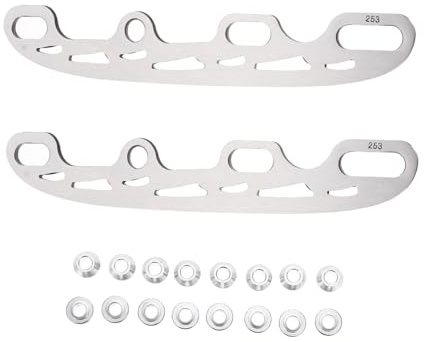 ROMISBABA Cuchillas para Patines de Hielo Reemplazables de Acero Inoxidable y Aleación de Aluminio para Zapatos de Patinaje de Hockey y Patinaje Artístico
