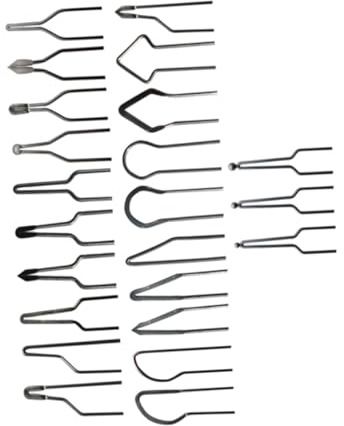 Homoyoyo Puntas para Pirograbado Resistencia Oxidación y Flexión de Alta Impedancia Varios estilos de Aleación de Níquel Cromo 23 Piezas Varios estilos para Uso en Oficina y Hogar