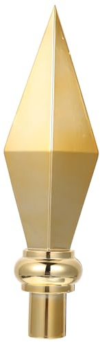 Totority Cabeza de Asta para Bandera de Salón en Aleación de Aluminio Dorado, Remate Decorativo Resistente para Mástil Interior, Accesorio para Decoración de Eventos y Ceremonias