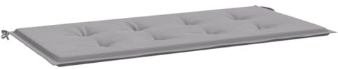 vidaXL Gartenbankauflage, Bankauflage Sitzkissen Outdoor, Polsterauflage Auflage für Gartenbank, Bankpolster Bankkissen, Grau 100x50x4cm Oxford-Gewebe
