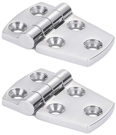 9Tong Hardware Montaje Puerta Bisagra Acero Tarea Pesada Bisagra Para Barco Acero Gabinete Plataforma Bisagra Acero Inoxidable Marina Garaje 2pcs 38 mm x 57 mm