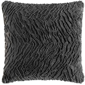 Douceur d'Intérieur, Housse de Coussin (40 x 40 cm) Toronto Naturel, Imitation Fourrure