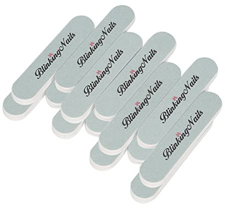 BlinkingNails Nagelpolierfeile, feine Nagelfeile zum Polieren, glatte und glänzende Naturnägel, Mini-Größe, Nagelpolierer, Körnung 600 und 3000, Nagelfeile, Kunst, Pediküre, Maniküre, 14 Stück