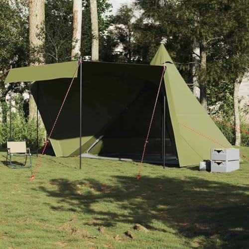 Rantry Tenda Familiare Tipi per 6 Persone Verde Oliva Impermeabile, Tenda Campeggio, Tenda Spiaggia, Tenda Trekking