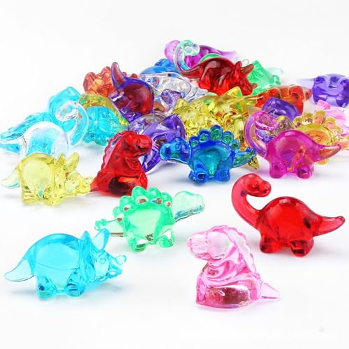 120Pcs Mini Dinosaur Figures, Small Plastic Dinosaurs, Resin Dinosaurs for Children, Tiny Resin Animals Figures for Vase Fillers Micro Dollhouse Aquarium Decorations