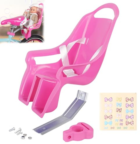 Asiento De Bicicleta Para Muñecas Para Bicicletas De Niñas, Asiento Para Muñecas Para Bicicletas De Niñas Con Calcomanías DIY, P-ortabebés Para B-icicletas De M-uñecas, Accesorios Para B-icicletas