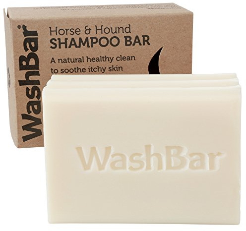 WashBar Natural Horse Shampoo Bar, for Horses and Large Dogs, Whitens Brightens All Colored Coats, Long-Lasting and Easier to Use Than Liquid Pet Shampoo with No Plastic Waste, 6.5oz