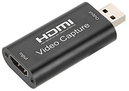 PUSOKEI Carte de Capture Vidéo HDMI, Carte de Capture de Jeu Vidéo Audio USB 2.0 1080P, Périphérique de Capture D'ordinateur, pour Windows/Android/OS X, ou Streaming, Jeux