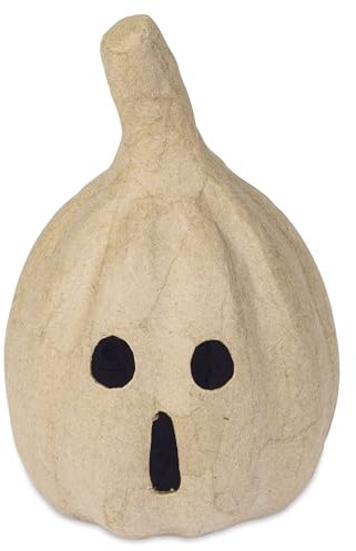 Décopatch SA229C - Courge ronde à décorer en Papier mâché Brun - Décoration - DIY et Loisirs Créatifs - 10x10x16 cm