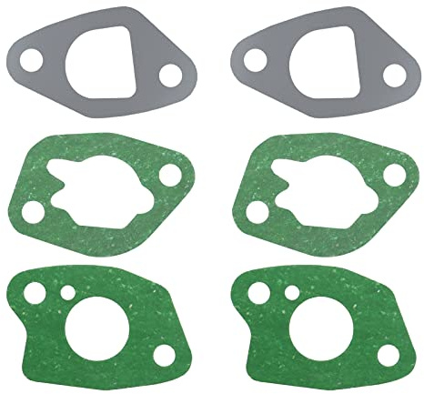 YINETTECH 2 Sets Carburetor Carb Gasket Kit 16221-ZH8-801 Compatible with Honda GX120 GX140 GX160 GX200 168F Gasoline Engine Carburettor Air Filter Heat Shield Gasket