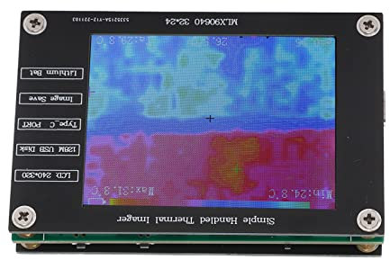 Thermal Imager Telecamera a Infrarossi, Portatile 320x240 2.8in Termocamera Digitale Palmare Smart Infrarossi Termocamera Professionale Multifunzione Ricaricabile USB