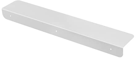 BAOYOUNI Metal Counter Range Gap Cover Board Narrow Gap Filler Extention Plate Storage Rack Shelf Partition with Stickers Between Kitchen Countertop Side and Fridge or Cabinet to Tiled Wall, No Drill