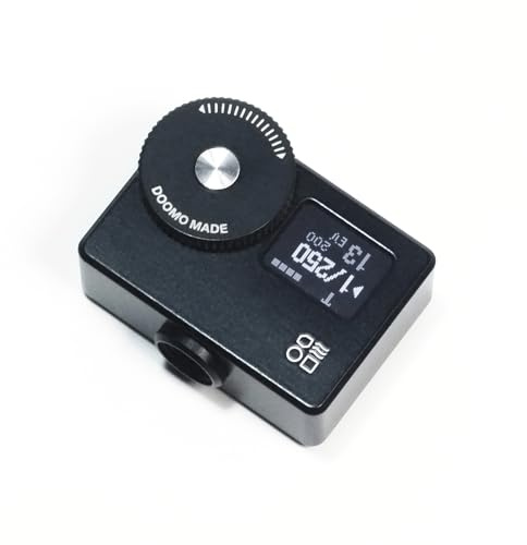 DOOMO MADE OLED Light Meter, Meter S, New Screen Design, Real-time Metering and One-Button Metering for Vintage Cameras(Black)