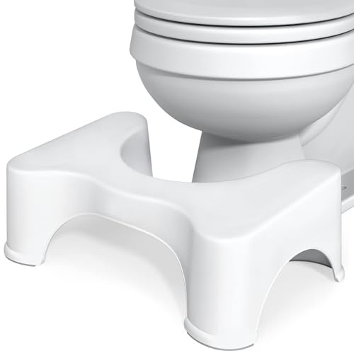 Bathroom Toilet Stool, Adult Toilet Poop Squatting Step Stool