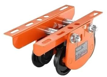 Polipasto Eléctrico Carro manual con polipasto eléctrico, capacidad de 1100 lbs/0,5 toneladas para PA200 PA250 PA300 PA400 PA500, carro con viga de empuje con ruedas dobles Cabrestante Elevador(1T)