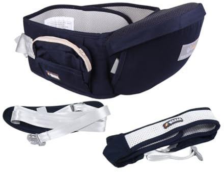 BESTonZON Asiento de Cadera para Niña Multifuncional Transpirable con Cinturón Portabebés Ergonómico para Recién Nacidos y Pequeños Soporte Cómodo para Paseos Cortos