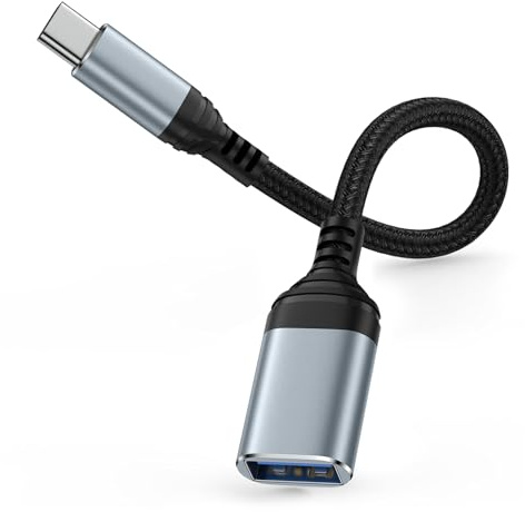 Adaptateur USB C vers USB,Câble Adaptateur OTG USB Type C Mâle vers Femelle,Adaptateur da USB C vers USB A 3.0 pour iPhone 17 Pro/Max/16/15, iPad Pro, Samsung Galaxy S26 S25 S24 S23, MacBook Pro/Air