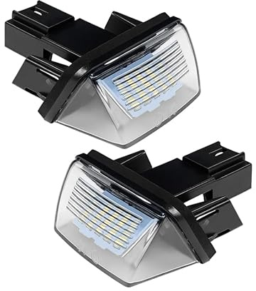 Inajoke - Placa de matrícula LED para Berlingo C3, C4, C5, DS4, SAXO, XSARA, 206, 207, 306, 307, 308, 406, 407, 5008 y Partner, reemplazo OEM 6340A3 6340.A3