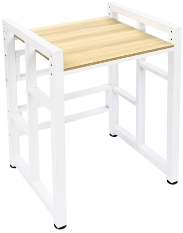 419LBS 25.59In Washer Dryer Stacking Rack Stand, Heavy Duty Over Washer Dryer Shelves Metal Washer Dryer Stacking Kit Height Adjustable Machine Stacking Rack for Laundry Room Bathrooms Balconies