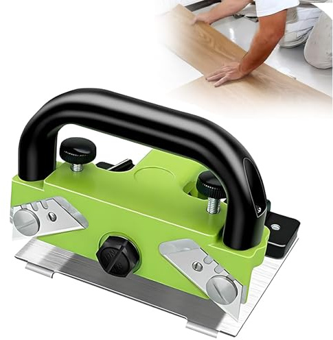 Cuchillo cortador de suelo, herramienta de corte manual de PVC ajustable para suelos laminados y de goma, construcción de aleación de aluminio para un deslizamiento eficiente