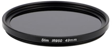 Filtro a infrarossi IR 950 nm – Massima azione infrarossa per fotocamera e obiettivo 49 mm