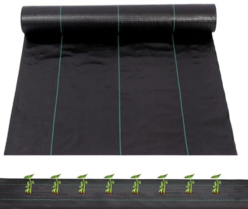 Tessuto paesaggistico – Rotolo di Blocco ', Controllo con Protezione, barriera da Giardino con Copertura, Copertura del Terreno, Materiale Resistente per prevenire la Crescita e Mantenere