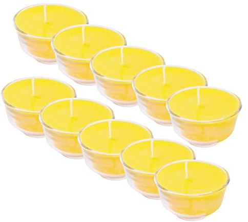 Mudra Crafts Tibetan Tealight Vanaspati Ghee Butter Lamp Candle Set for Meditation, Ceremonies, Rituals, Altars, Diwali (Glass Jar)