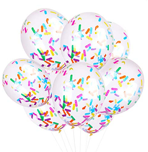 Party Balloon Birthday Balloons Sprinkles Confetti Balloon Pack - Ice Cream Sprinkle Balloons.(24PCS)