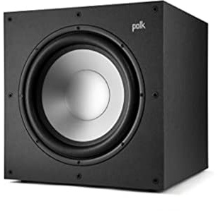 Polk Monitor XT12 Powered Sub - 12 Dynamic Balanced Woofer & 100W Class A/B Amplifier, Low-Resonance MDF Cabinet & Removable, Precision-Fit Grille, Dolby Atmos & DTS:X Compatible, Midnight Black
