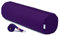 Yogan Yoga Bolster | Buchweizenschalen | Bio-Baumwolle | abnehmbarer und waschbarer Bezug (Königsviolett)