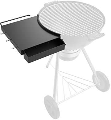 Pièces de barbecue bouilloire pour Weber 55,9 cm – Table d'appoint portable pour barbecue Master Touch au charbon de bois, plateau de rangement