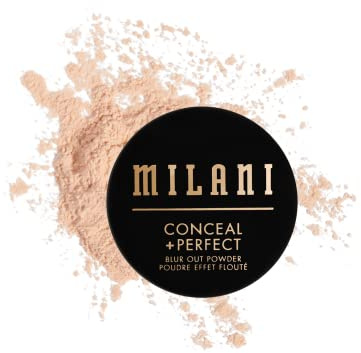 Milani Conceal + Perfect Setting Powder Makeup -Translucent Blur Out Talc-free Formula, Pore Blurring Filtered Finish