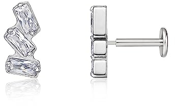 Limerencia 18G Titanio Tragus Piercing, Labret Plug Medico Senza Fili Ipoallergenico Per Orecchio Lingua Sopracciglio Labbro Septum Naso Piercing