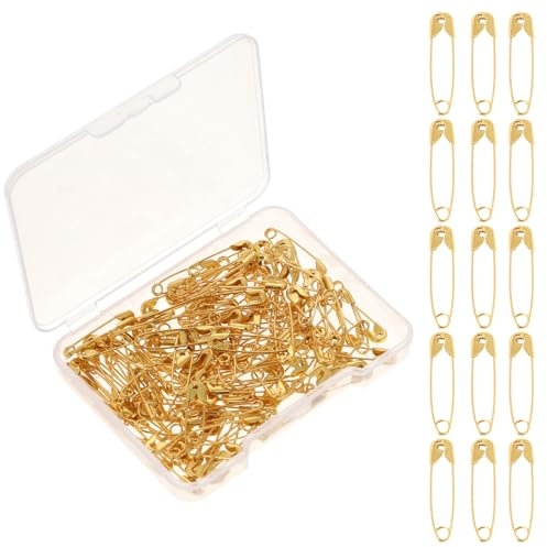 120 Stück Sicherheitsnadeln, 19 mm Winzige Goldene, Kleine Für Kleidung, Nähnadeln Aus Metall, Mini-Sicherheitsnadeln, Näh-Wäschenadeln Für Etiketten, Basteln, Schm