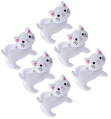 Hohopeti Cat Shape Clothes Clip Windproof Clothespins Large Iron Fixing Clips for Socks and Underwear Home Multi-use Clothespins Set for Laundry and Bedding