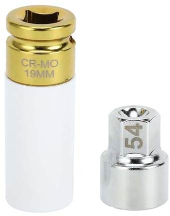 HEROFFIX 1 uppsättning hjulmutter för Porsche Cayenne Cayman 18 tänder #54 stöldskydd skruvmutter borttagningsnyckel kompass med adapter 19 mm