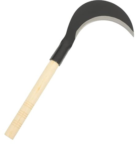 BESPORTBLE Manganstahl Handsense Gartenwerkzeug Zum Jäten Lange Griff Unkrautstecher Superscharfes Gartengrasmesser EIN Stück Metallwerkzeug Für Effektives Jäten