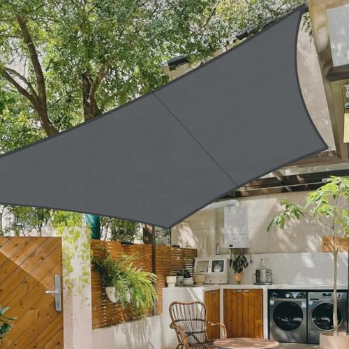 COOL AREA Sonnensegel Wasserdicht Quadratisch 3x3m Sonnenschutz 95% UV Schutz Windschutz,Wasserabweisend Segel Geeignet für Außenbereiche wie Garten Balkon Terrasse-Anthrazit