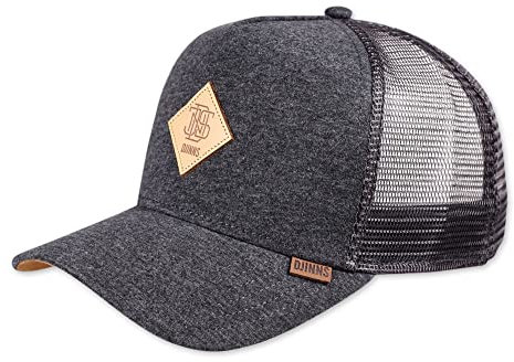 Djinns Trucker Cap HFT Cap Jersey Patch Heather Charcoal Dunkelgrau, Size:OneSize