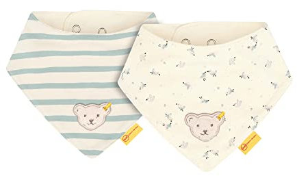 Steiff Baby Girls Bird´s Twittering Halstücher, Antique White, One Size