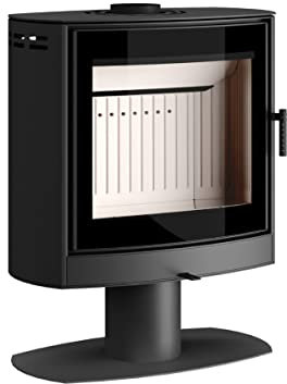 Hajduk Kaminofen Elipse F1| 9 kW| mit dezentem Fuß| Schwarz