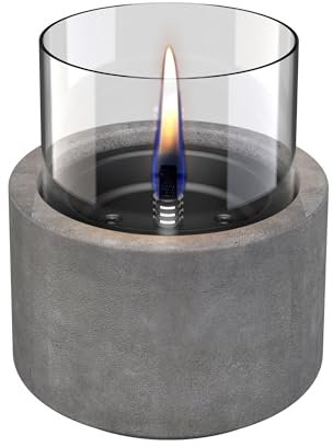 lilly 12 MgO Concrete ceramik/betonkeramik tischfeuer tenderflame Ø 13 x 17,6 cm