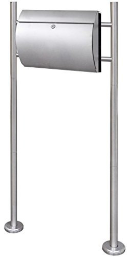 Juroupi Mailbox on Stand Stainless Steel,Mailbox on Stand Stainless Steel,Mailbox Outdoor-271745