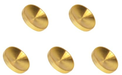 5-pack slutaröppningsknapp, ren koppar konkav ytkameraknapp för Fuji X-M5 XT50 X-T5 X-T4 X-T3 X-T2 X-T30 X-T30 II X-T20 X-T10 X100VI X100V (guld)
