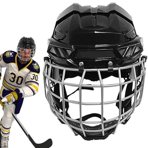 Hockey Hombre, Adulto Portero de Carretera con Visera Hockey, Hielo Combinado Jaula, Equipo