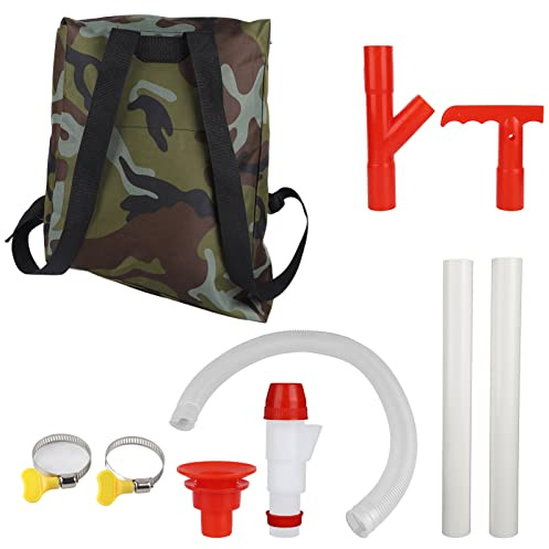 Aramox Esparcidor de Semillas en Bolsa de Mano de 25 Libras, Dispositivo de Fertilizante Ajustable para un Cuidado Eficiente de los Cultivos, Diseño Ergonómico, Ideal para Verduras y árboles Frutales