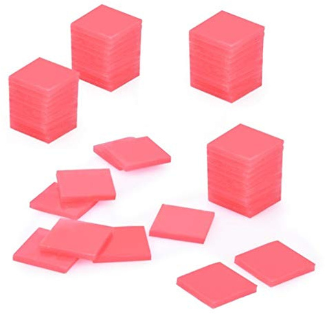 Rolin Roly 100 Pezzi Colla per Pittura Diamante Fai Da Te Punto Croce Argilla Pittorica Argilla Rossa 2 x 2 cm (100Pezzi)