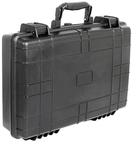 TOOLCRAFT Universal Outdoor-Koffer I Schutzkoffer I Werkzeugkoffer leer I Werkzeugaufbewahrung I spritzwassergeschützt I Schwarz I Polypropylen I robuste Qualität