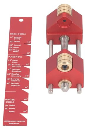 Supporto per Affilatura, Strumento Guida per Affilatura 15°-45°, Dimensioni Precise in Lega di Alluminio per Scalpelli e Pialle per la Lavorazione del Legno